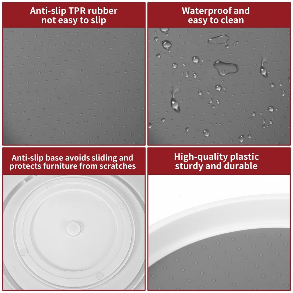 Organize with Ease - Non-Slip Turntable Spice Rack (Large)