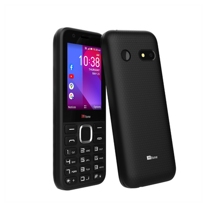 TTfone TT240 Easy to use Mobile Phone + Mains Charger + EE Pay As You Go Sim - Unlocked/Sim Free