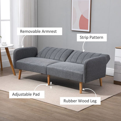Versatile Adjustable Backrest Sofa Bed - Perfect for Living & Guest Rooms!
