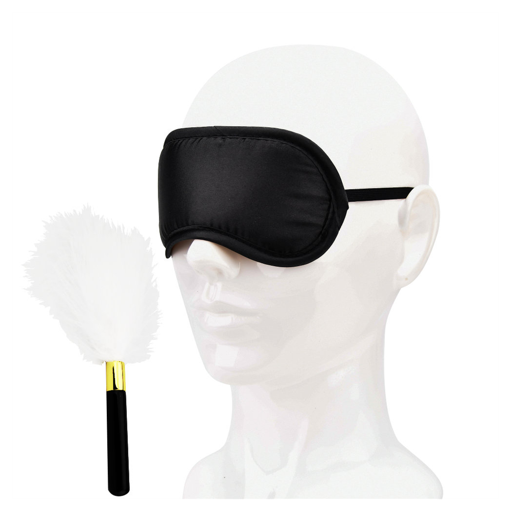 Sensory Bliss. Soft Eye Mask & Feather Tickler Kit. Perfect for Sensuous Pleasure & Restraint Play