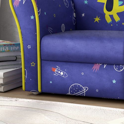 AIYAPLAY Kids Sofa Chair with Planet Dinosaur Design for Bedroom, Playroom