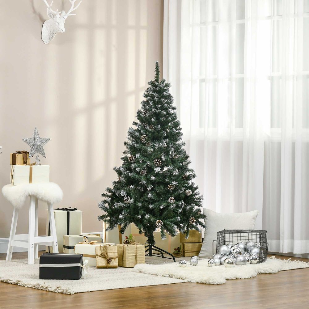 5FT Artificial Christmas Tree Xmas Indoor Decoration, Automatic Open Homcom