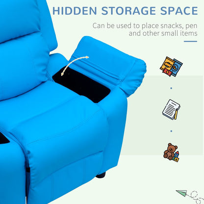 Kids Recliner Armchair Game Chair Sofa Children Seat In PU Leather