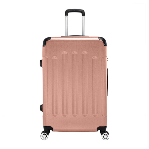 3 Pcs Suitcase Lightweight ABS Carry-on Hand Luggage 4 Spinner Wheels Trolley Case