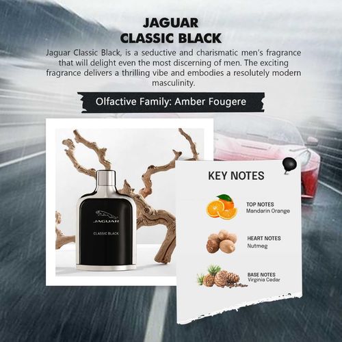 Jaguar Black Eau De Toilette Spray 100ml