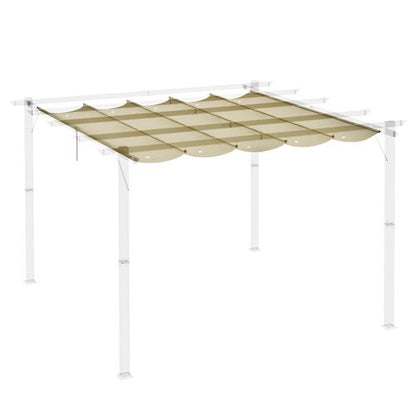 Outsunny Pergola Shade Cover Replacement Canopy for 3 x 3(m) Pergola, Beige