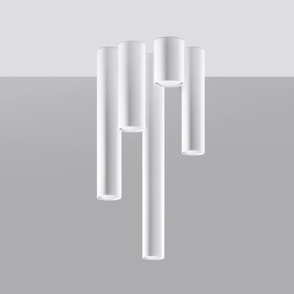 Modern Steel Lagos Ceiling Lamp for Industrial and Loft Designs - GU10