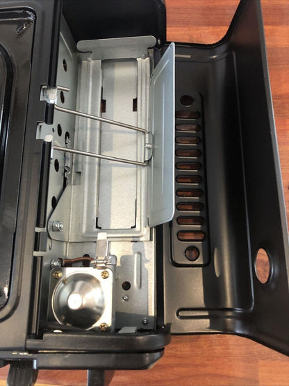 MARKSMAN Portable GAS COOKER Butane Camping Stove FREE Carry Case BBQ Outdoor Indoor Kitchen Hiking Single Burner Caravan House Party Boating Fishing Cookware Garden Patio Picnic Cooking Refills UK