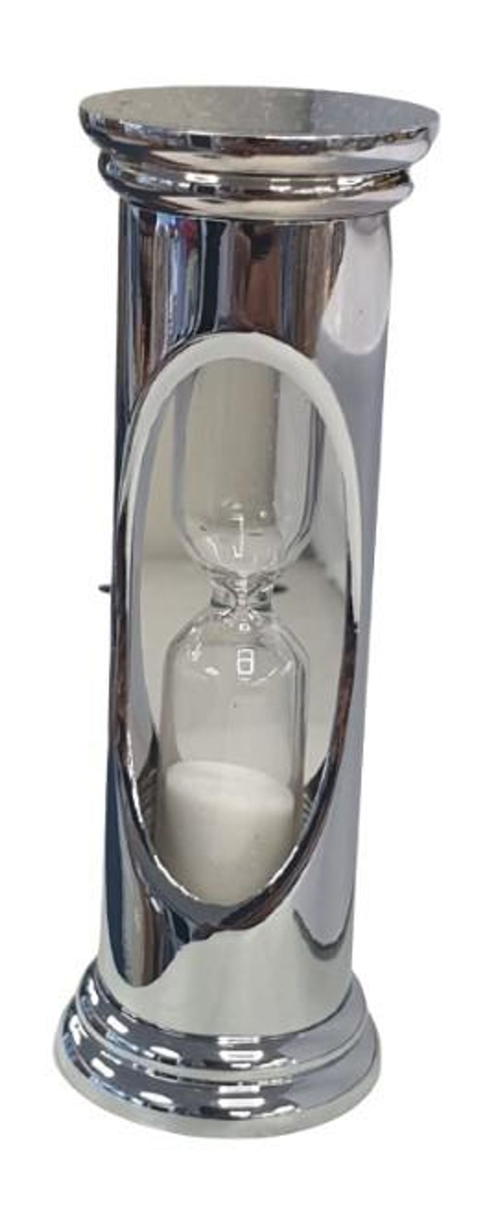 Premium Silver Plated Mini Sand Timer - High Quality Solid Brass Construction - IMP803S