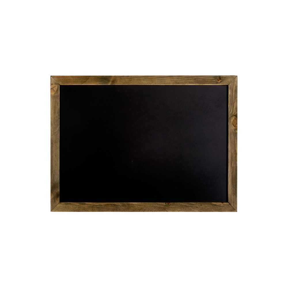 Premium Wooden Edge Blackboard - High Quality Wall Hanging Chalkboard - Vintage Look - 71x50x1cm