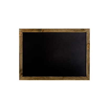 Premium Wooden Edge Blackboard - High Quality Wall Hanging Chalkboard - Vintage Look - 71x50x1cm