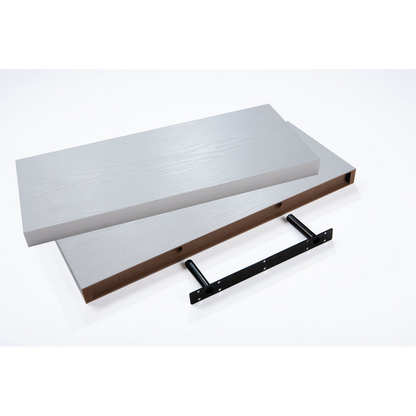 Premium 40cm Floating Shelves - Pack of 2 - Modern White - Easy Installation - Neat & Stylish - High Quality