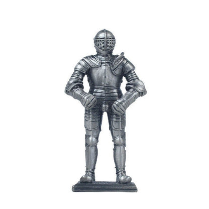 Knight In Armour 2 Solid Metal Figure Sculpture 11cm height
