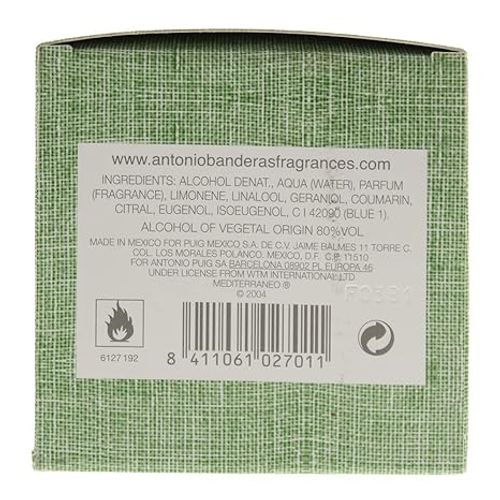 Antonio Banderas Mediterraneo  Eau De Toilette Spray 100ml