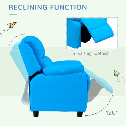 Kids Recliner Armchair Game Chair Sofa Children Seat In PU Leather