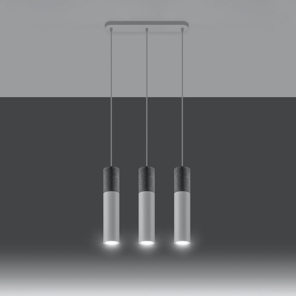 Pendant lamp Steel, concrete Borgio modern Design GU10