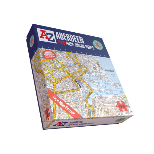 A to Z Map of Aberdeen 1000 Piece Jigsaw Puzzle