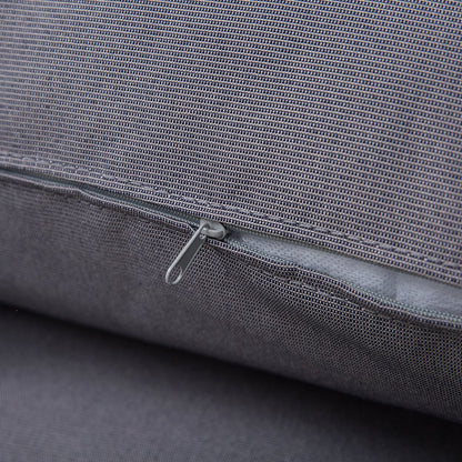 4pcs Rattan Sofa Storage & Table & 2 Drawers Cushions Corner Trunk Coffee Grey