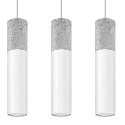 Pendant lamp Steel, concrete Borgio modern Design GU10