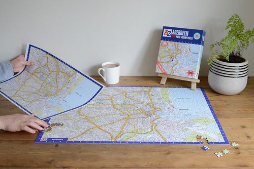 A to Z Map of Aberdeen 1000 Piece Jigsaw Puzzle