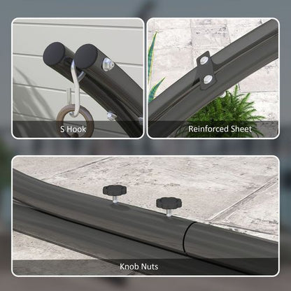 Outsunny Hammock Chair Stand w/ Extra Large Base, Hanging Hammock Stand Only