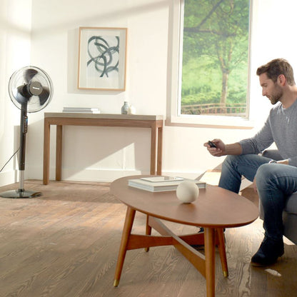 Honeywell Advanced QuietSet 16" Stand Fan - Black UK Plug