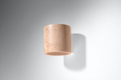 Orbis Wood Natural 1 Light Classic Wall Light