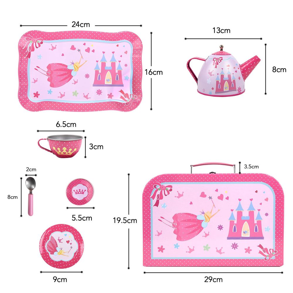 SOKA Tea Set - Fairy Tale Illustrations for Perfect Playtime - High Quality & Safe - Ideal for Imaginative Play - Best Gift for Kids