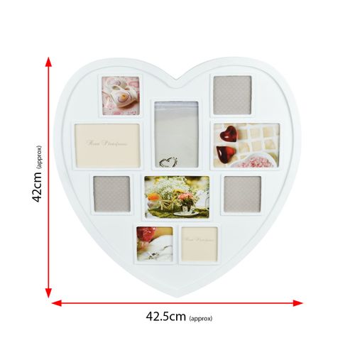 White Hanging Heart Photo Frame HPF-12   AS-19786