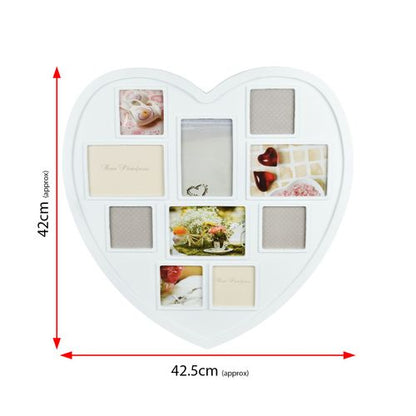 White Hanging Heart Photo Frame HPF-12   AS-19786