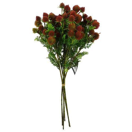 Pack of 6 x 55cm Craspedia Stem Red Artificial