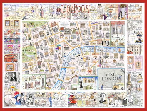 London - Tim Bulmer 1000 piece Jigsaw Puzzle