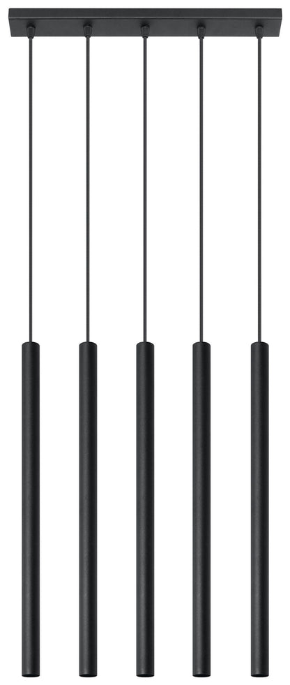 Black Round Tube Pendant Lamp | Modern Loft Design | LED | High Quality