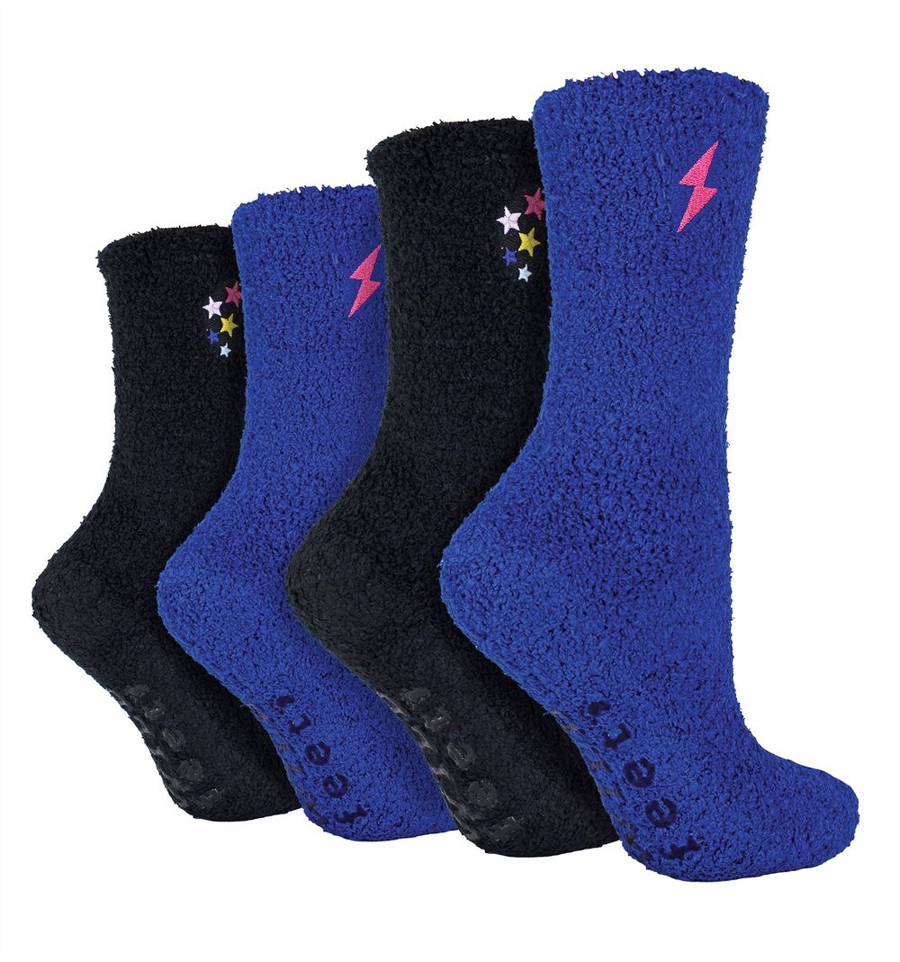 Cozy Lounge Socks - Snuggle Up in Style! Best Quality, 4 Pairs, Ultimate Comfort. Perfect Gift!
