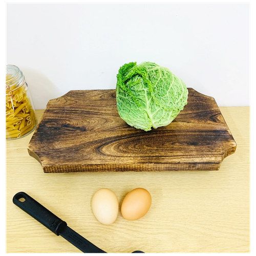 Wooden Distressed Chopping Board On Legs 39cm