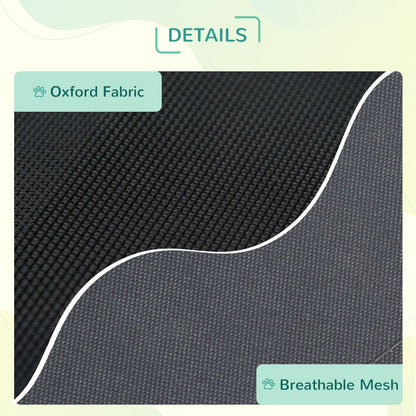 Ultimate Relaxation: Pawhut Elevated Dog Bed w/ Cooling Canopy - 92cm, Grey, UV Protection - Highest Quality!