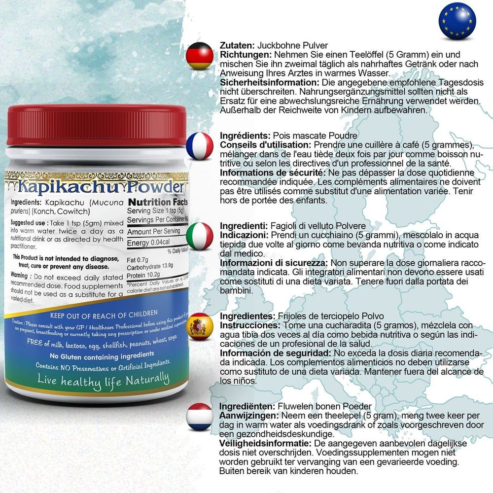 Mucuna Pruriens Powder: Highest Quality Legume Supplement for Health and Wellness