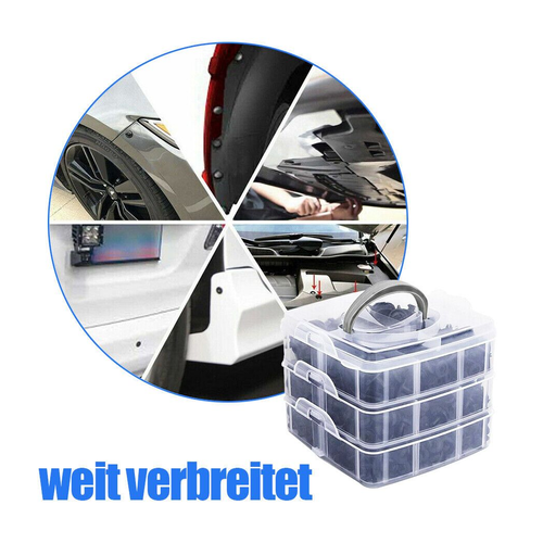 665PCS Car Body Fastener Clips Push Rivets Retainer Door Screw Panel Bumper Trim