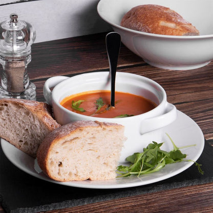 Soup Bowls with Handles - Set of 4 | High-Quality Ceramic | Dishwasher, Microwave, Freezer Safe