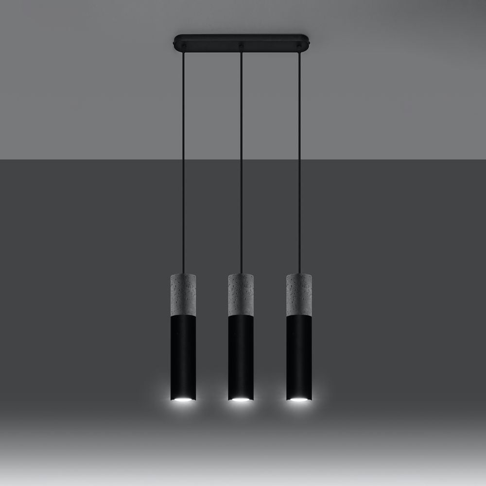 Pendant lamp Steel, concrete Borgio modern Design GU10