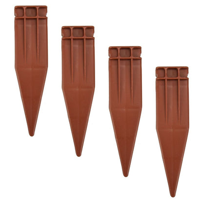 ASAB 4PK Hammer in Lawn Edging Edge Garden Fence Brick Effect 1/0331