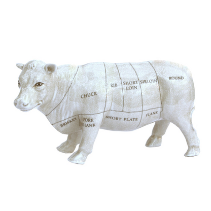 Ceramic Cow Ornament 29cm Fun Home Decor Sculpture Figure