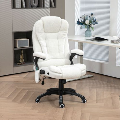 Vinsetto Office Chair w/ Heating Massage Points Relaxing Reclining