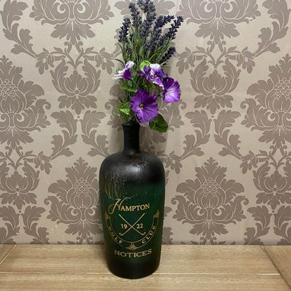 15" GLASS DECORATIVE VASE/BOTTLE