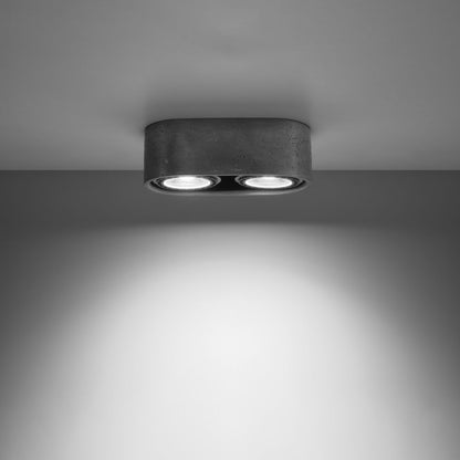Premium Concrete Ceiling Lamp - Industrial Design GU10 - High Quality