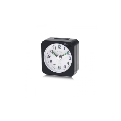 Ravel Quartz Mini Alarm Clock Black RC051.3