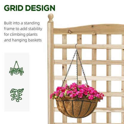 Premium Outsunny Raised Bed with Trellis - Indoor/Outdoor Garden Planters - High-Quality & Versatile