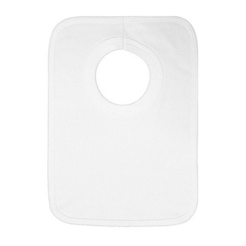 Hello World Silver Circle Baby Bib - New Baby Gift