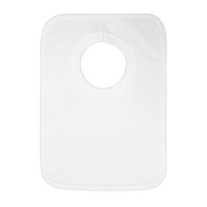 Hello World Silver Circle Baby Bib - New Baby Gift