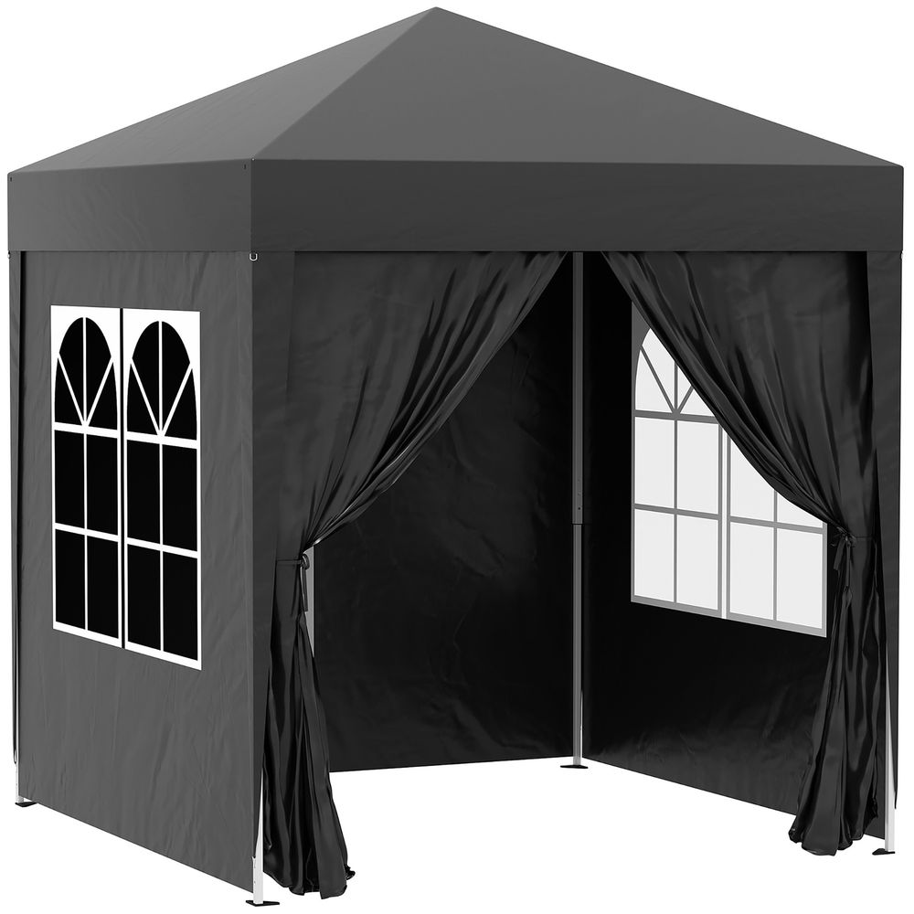 2x2m Garden Pop Up Gazebo Marquee Tent Wedding Canopy - Easy Set-Up, Durable, Portable Carrying Bag